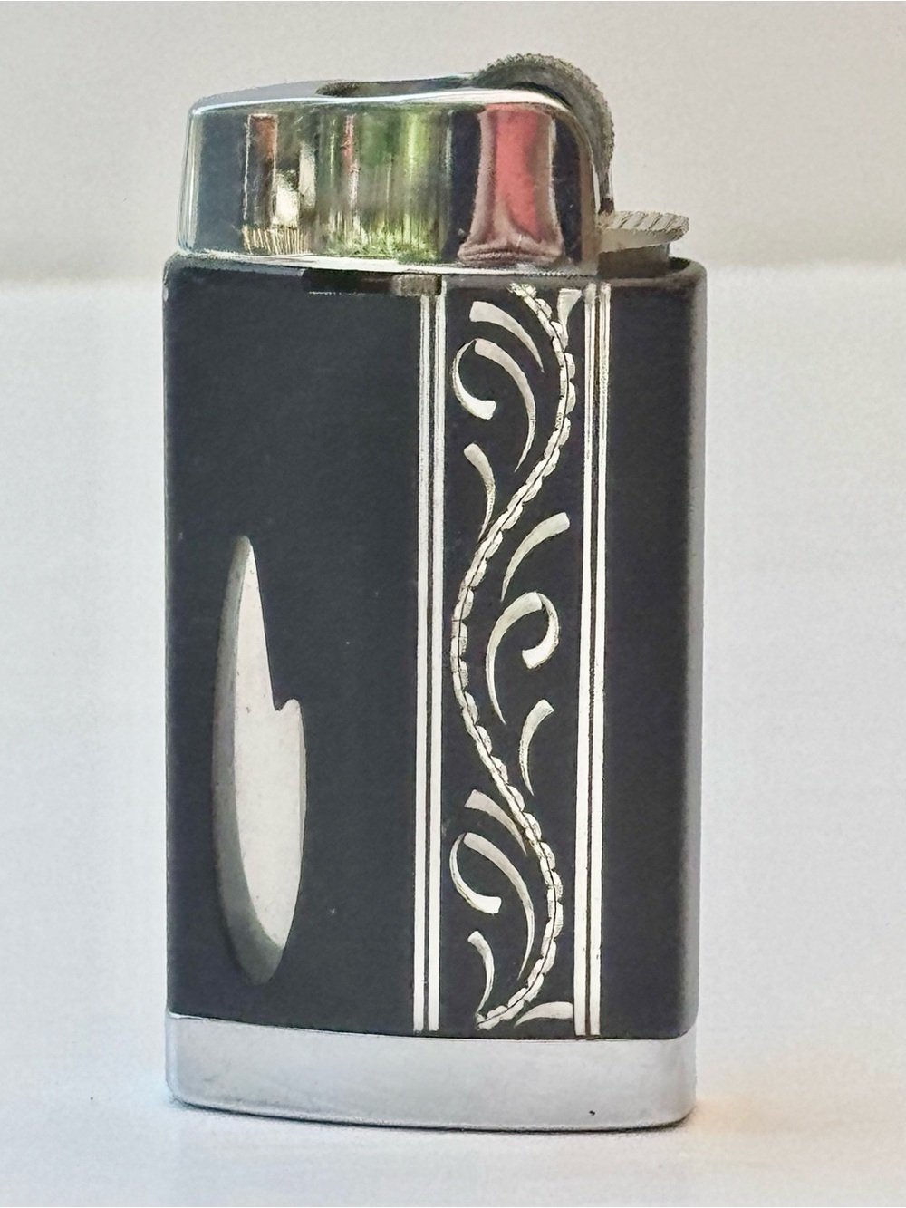 Vintage Scripto Lighter Art Deco Butane Patent RD 1970 USA Canada
